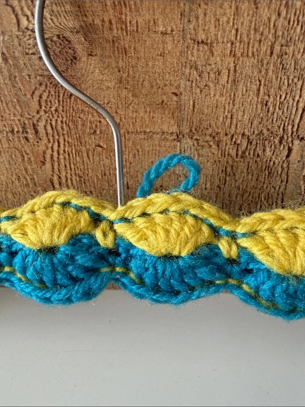 Vintage Crocheted Padded Hangers- Set of 3